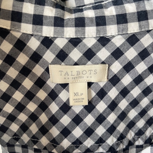 Talbots Gingham Button Down Shirt - Picture 2 of 4